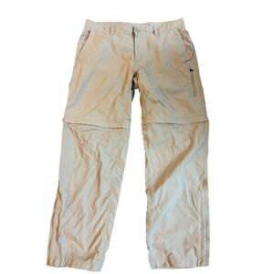 The North Face Mens 36 Beige Convertible Hiking Pants EUC